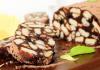 Chocolate sausage from cookies: recipes